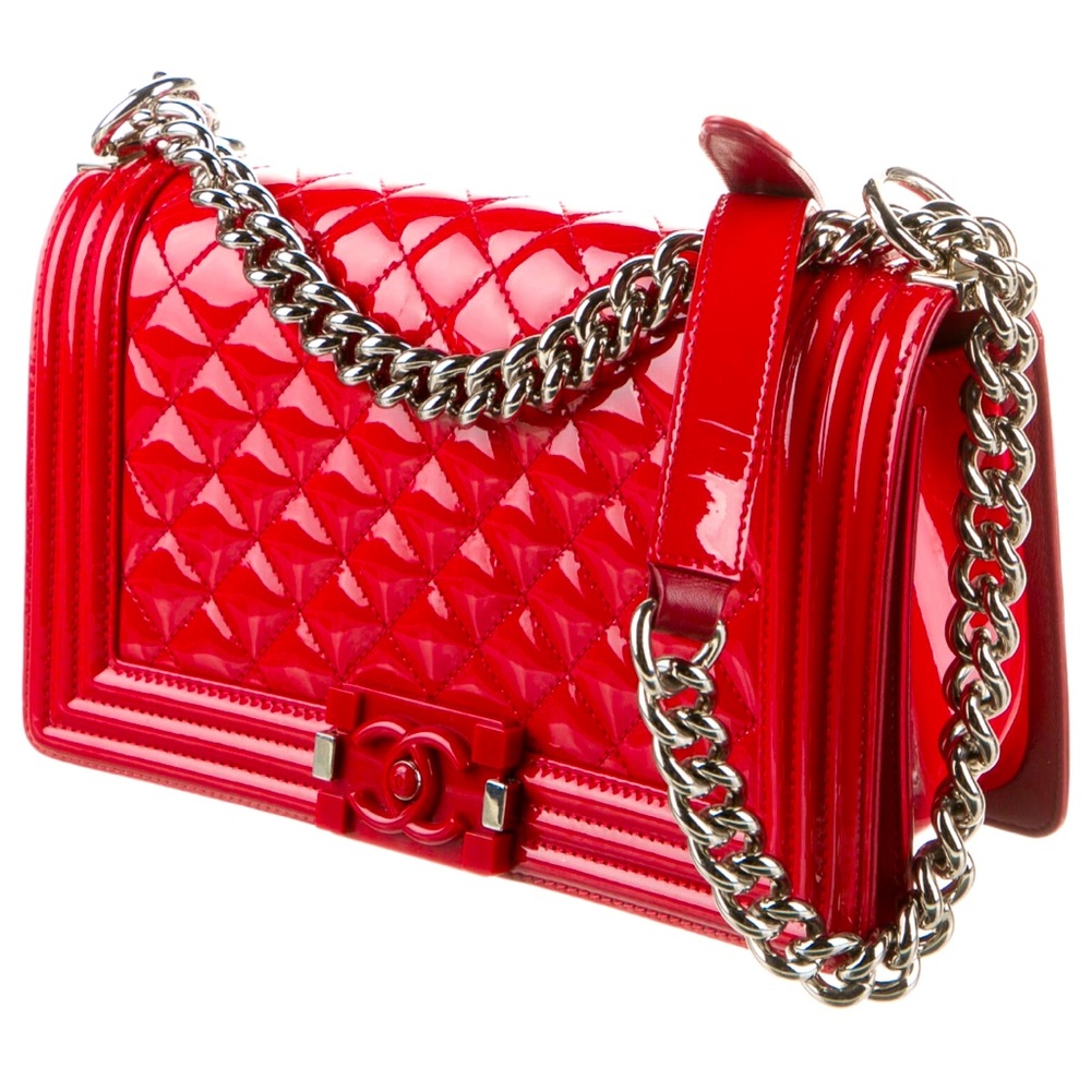 CHANEL medium plexiglass boy bag